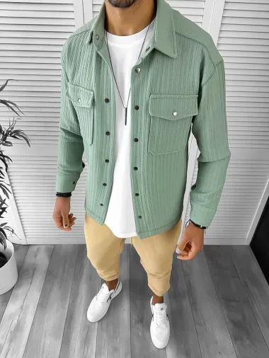 Camasa barbati casual vernil 12912 33-4.2