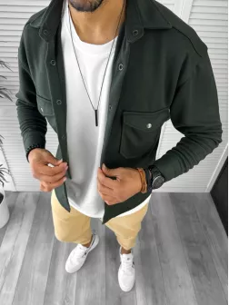 Camasa barbati casual neagra 12916