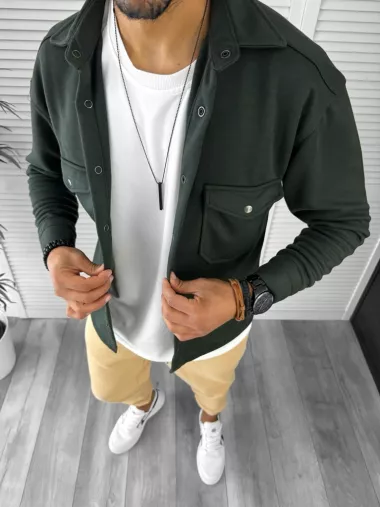 Camasa barbati casual neagra 12916