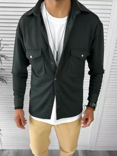 Camasa barbati casual neagra 12916