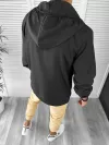 Geaca barbati de toamna din fas subtire neagra B3344 P13