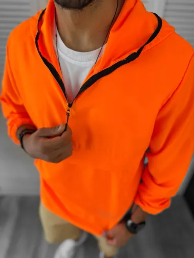 Geaca barbati de toamna din fas subtire portocalie B3344