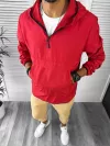 Geaca barbati de toamna din fas subtire rosie B3344