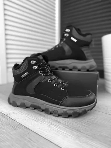 Bocanci barbati imblaniti negri A75 T52-2