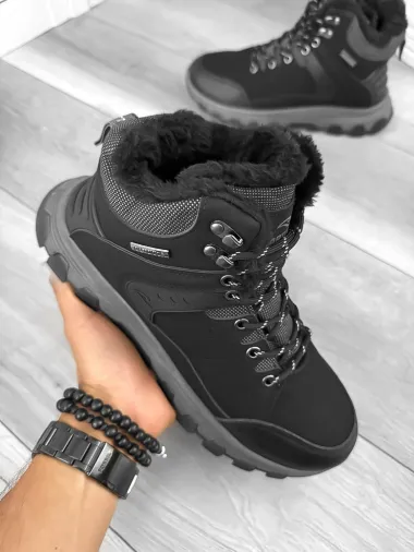 Bocanci barbati imblaniti negri A75 T52-2