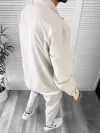 Trening barbati slim fit bej 6050 I16-5.2