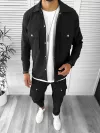 Trening barbati slim fit negru 6050 U5-3