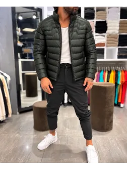 Geaca barbati de iarna, kaki, w216