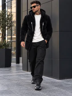 Geaca barbati de iarna, neagra, w209
