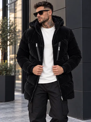 Geaca barbati de iarna, neagra, w209