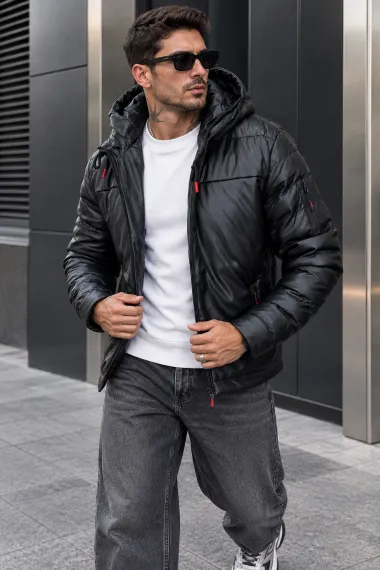 Geaca barbati de iarna, neagra, w211