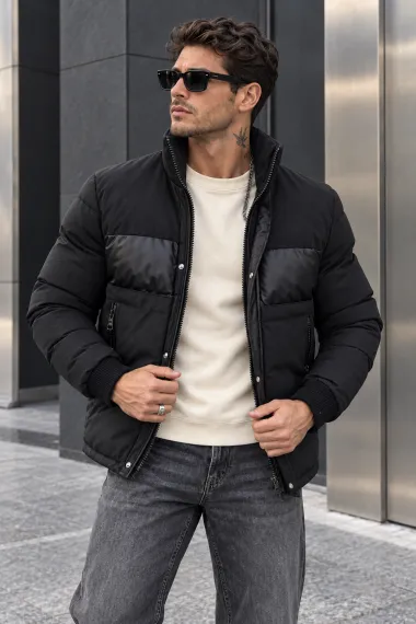 Geaca barbati de iarna, neagra, w212