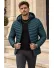 Geaca barbati de iarna verde petrol w202
