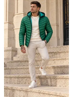 Geaca barbati de iarna verde w202