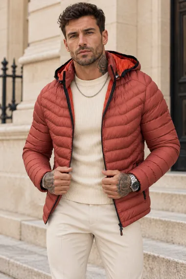 Geaca barbati de iarna orange w202