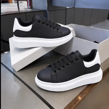 Adidasi dama casual negri cu talpa alba 6607