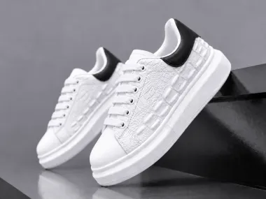 Adidasi dama casual albi cu negru 6627