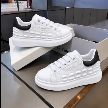 Adidasi dama casual albi cu negru 6627