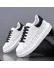 Adidasi dama casual albi cu sireturi negre 6627 Adidasi dama casual albi cu sireturi negre 6627