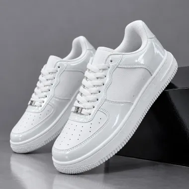 Adidasi barbati casual albi k36