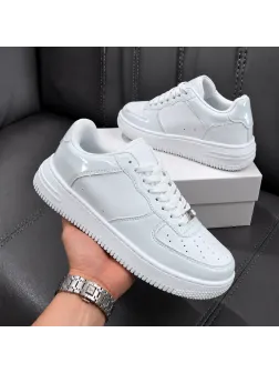 Adidasi barbati casual albi k36