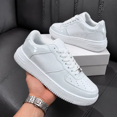 Adidasi barbati casual albi k36