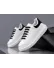 Adidasi barbati casual, albi cu negru k99