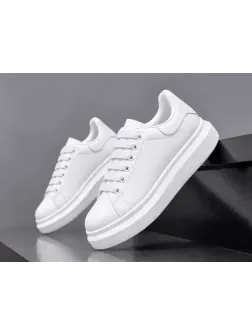 Adidasi barbati casual albi 6607 Adidasi barbati casual albi 6607