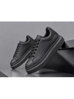 Adidasi barbati casual negri 6607 Adidasi barbati casual negri 6607