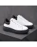 Adidasi barbati casual albi cu talpa neagra 6607 Adidasi barbati casual albi cu talpa neagra 6607