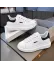 Adidasi barbati casual albi cu negru 6623