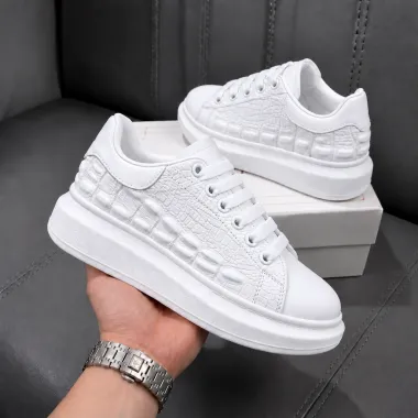 Adidasi barbati casual albi 6627