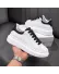 Adidasi unisex vip albi cu sireturi negre B03 T8-2 Adidasi unisex vip albi cu sireturi negre B03 T8-2