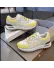 Adidasi dama casual albi cu galben 2532 Adidasi dama casual albi cu galben 2532