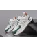 Adidasi dama casual albi cu verde 2532 N12-4 Adidasi dama casual albi cu verde 2532 N12-4