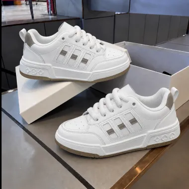 Adidasi dama casual albi cu gri 6612