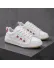 Adidasi dama casual albi cu roz 6612
