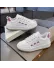 Adidasi dama casual albi cu roz 6612