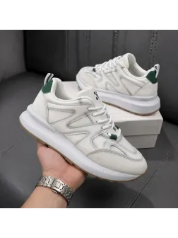 Adidasi dama casual albi cu gri, R01 