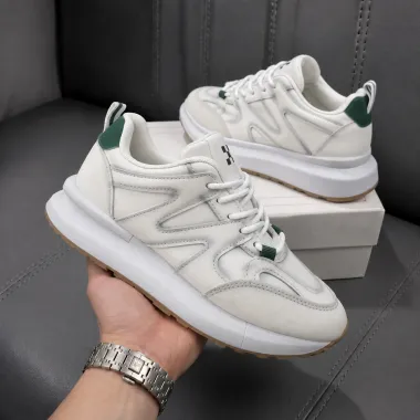 Adidasi dama casual albi cu gri, R01 