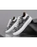 Adidasi barbati casual, albi cu imprimeu 089