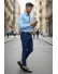Pantaloni barbati eleganti albastri 13555