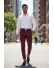 Pantaloni barbati eleganti regular fit grena B1734 U3