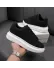 Adidasi dama casual negri cu alb LG02