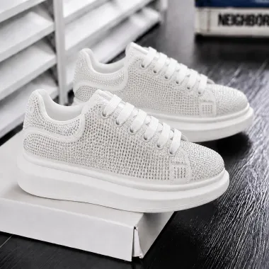 Adidasi dama casual albi LG02