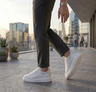 Adidasi barbati casual albi, Diamond, MQ, 111d