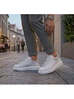 Adidasi barbati casual albi, Diamond, MQ, 111d