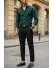 Camasa barbati bleumarin verde, slim fit, 13538
