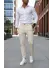 Pantaloni barbati eleganti bej 13560