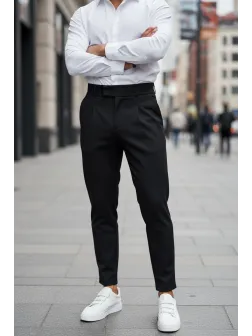 Pantaloni barbati eleganti negri 13549